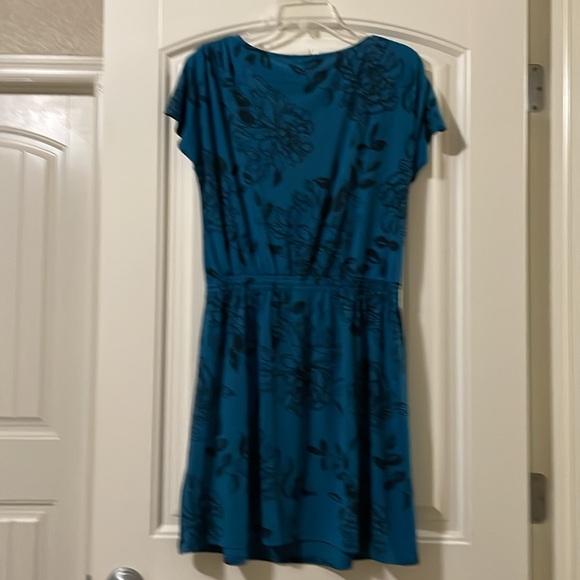 Banana Republic teal floral dress - Picture 9 of 11